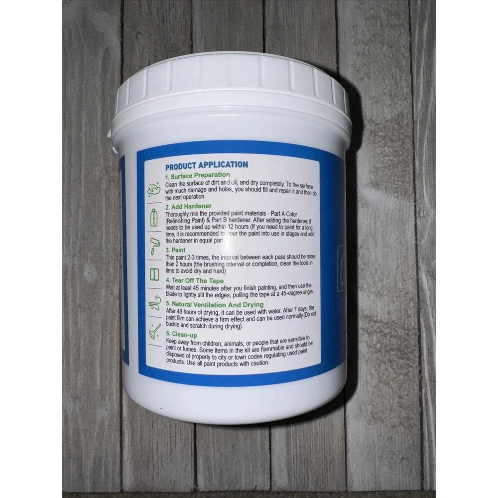 Duril Tile‎ Refinishing 1kg 33 Fl Oz Light Grey exp 7/2025 Brush roll or spray